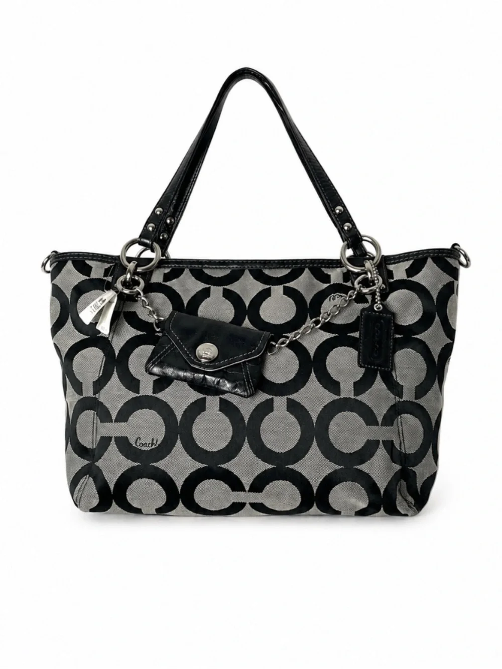 NWT Coach OP Art Signature Tote Bag Y2K